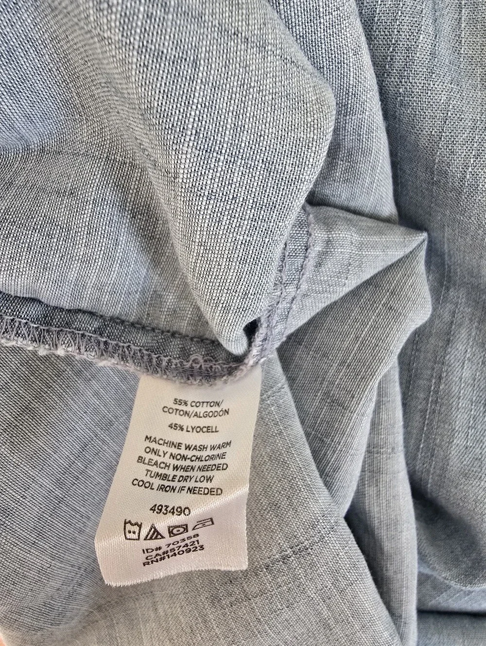 Loft Chambray Light Wash Blue Women’s Denim-Style Top